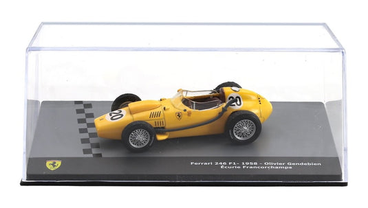 FERRARIフェラーリ F1 DINOディーノ 246 1958 オリヴィエジャンドビアン イエロー FERRARI-F1-COLLECTION / EDICOLA 1/43 ミニカー