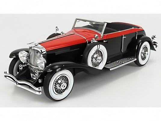 【予約】DUESENBERG J RIVIERA PHAETON BY BRUNN キャブリオレ 1934 ブラックオレンジ/ Matrix 1/18 ミニカー