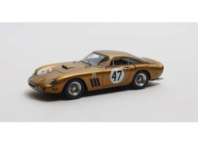 1963 Ferrari 330LMB VIN #4453 SA #47 ブリッジハム ダブル 500 USA 3位、ゴールド/ Matrix 1/43 ミニカー