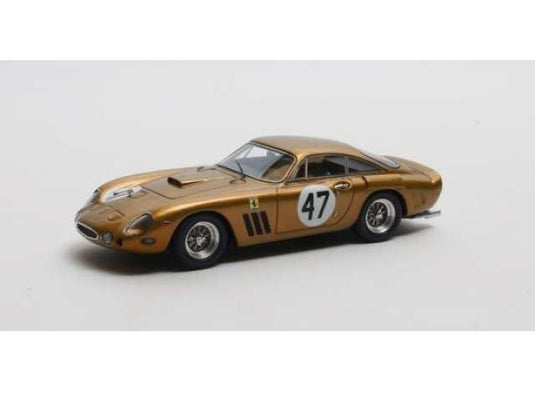 1963 Ferrari 330LMB VIN #4453 SA #47 ブリッジハム ダブル 500 USA 3位、ゴールド/ Matrix 1/43 ミニカー