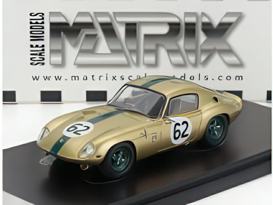 LOTUS エラン 26R クーペ No.62 レーシング 1964 ゴールド グリーン/ Matrix 1/43 ミニカー