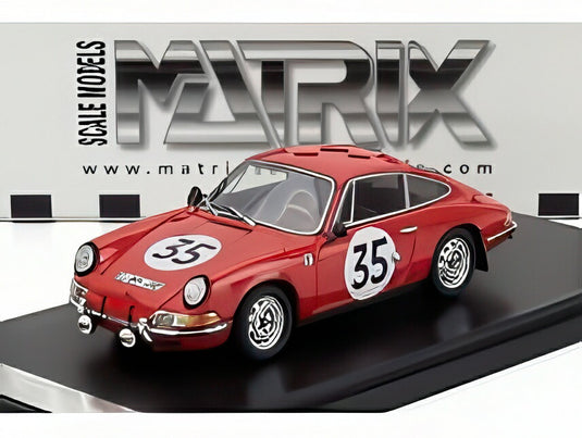PORSCHE 911S クーペ チーム J.FRANC N 35 24h ルマン 1966 J.ケルゲン J.デウェス レッド/ Matrix 1/43 ミニカー