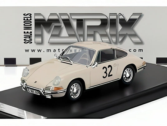 PORSCHE 911S クーペ No32 テスト ルマン24時間 1966 ホワイト/ Matrix 1/43 ミニカー