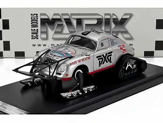PORSCHE 356A VALKYRIE RACING 南極アイスチャレンジ 2021 シルバーレッド/ Matrix 1/43 ミニカー