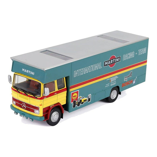 Mercedes Benzメルセデスベンツ LP911 トラック カートランスポーター Martini Racing 1970 グリーン イエロー / EDICOLA 1/43 ミニカー トラック模型