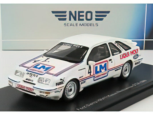 FORD ENGLAND SIERRA XR4Ti TEAM LIQUI MOLY N 4 DTM SEASON 1986 K.NIEDZWEDZ WHITE/NEO 1/43ミニカー