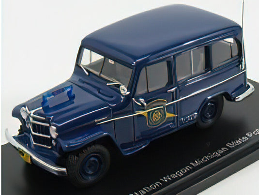 JEEP WILLYS STATION WAGON MICHIGAN STATE POLICE 1954 BLUE/NEO 1/43ミニカー