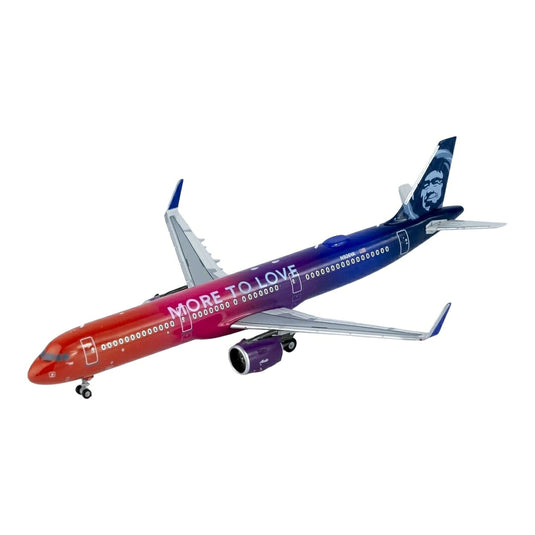 アラスカ航空 Alaska Airlines エアバス A321neo N926VA 「MORE TO LOVE」特別塗装 / NG Models 1/400 飛行機模型 旅客機