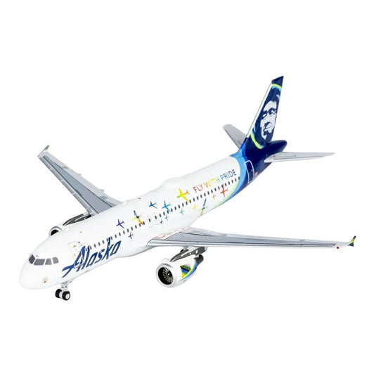 アラスカ航空 Alaska Airlines エアバス A320-200 N854VA 「Fly With Pride」特別塗装 / NG Models 1/400 飛行機模型 旅客機