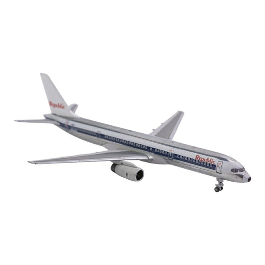 リパブリック航空 Republic Airlines ボーイング 757-200 NW塗装 左エンジン ロイヤルブルネイカウリング N606RC / NG Models 1/400 飛行機模型 旅客機