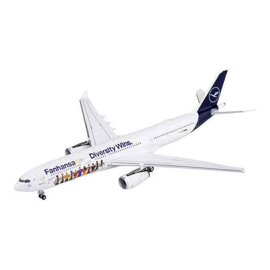 ルフトハンザ Lufthansa エアバス A330-300 「Fanhansa Diversity Wins.」特別塗装 D-AIKQ / NG Models 1/400 飛行機模型 旅客機