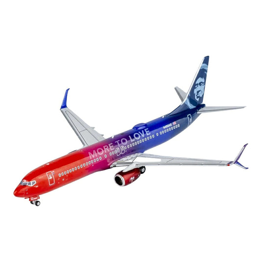 アラスカ航空 Alaska Airlines ボーイング 737-900ER N493AS 「More to Love」特別塗装 / NG Models 1/400 飛行機模型 旅客機