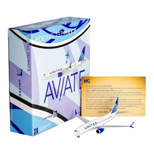 ユナイテッド航空 United Airlines ボーイング 737 MAX 8 N27255 / NG Models 1/400 飛行機模型 旅客機