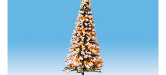 鉄道模型用品 Noch LED付きクリスマスツリー 雪化粧 12cm 30個 Illuminated Christmas Tree with 30 LEDS snowy 12cm