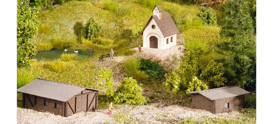 Zゲージ 鉄道模型 Noch Small building set 小型建物セット キット