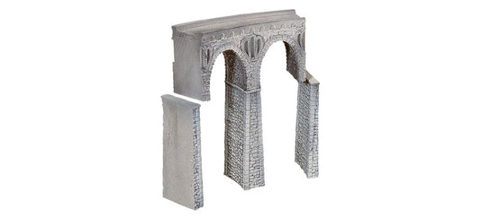 HOゲージ 鉄道模型 Noch ノッホ Curved Quarrystone Viaduct Radius R2 437 5 mm 30deg
