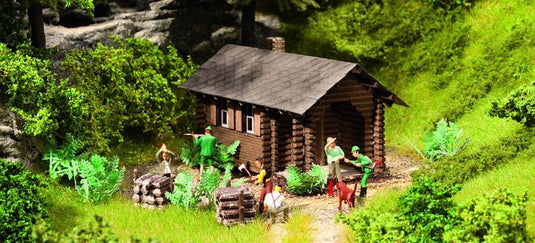 HOゲージ 鉄道模型 ストラクチャー Noch レーザーカット 森の小屋 ハンター Laser Cut Forest Hut Hunter