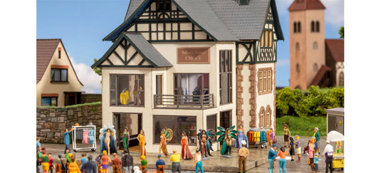 HOゲージ 建物 ノッホ Noch Set fashion store with micro motion fashion show and figure set