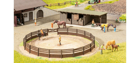 HOゲージ 建物 ノッホ Noch Riding arena and horse boxes with sound laser cut kit