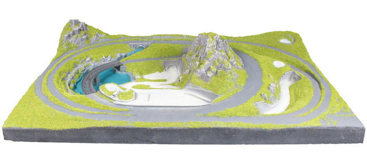 Zゲージ レイアウト用品 ノッホ Noch Bozen Ready made terrain Bozen 77 x 52cm