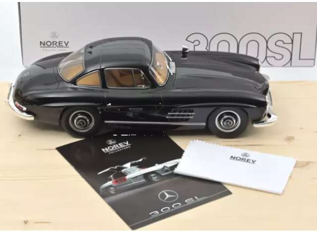 ギャラリービューアに画像をロードする, 1954 Mercedes Benz 300SL Limited Edition, black/Norev 1/12ミニカー 300台限定
