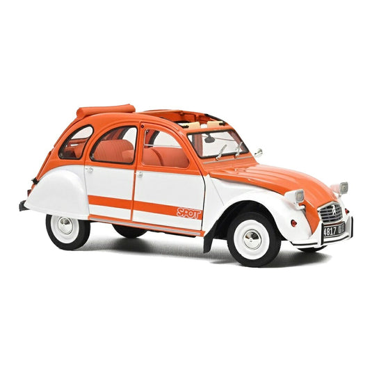 【予約】 Citroenシトロエン 2CV SPOT 1976 オレンジ/ホワイト / Norev 1/18 ミニカー