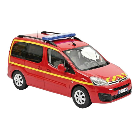 Citroenシトロエン Berlingoベルランゴ 2017 Pompiers 消防車両 レッド / Norev 1/18 ミニカー