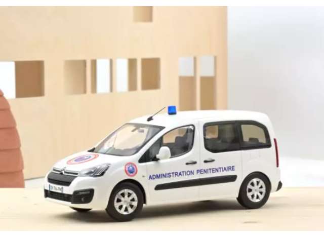 2016 Citro?n Berlingo Administration Penitentiaire, white/blue/Norev 1/18ミニカー 100台限定