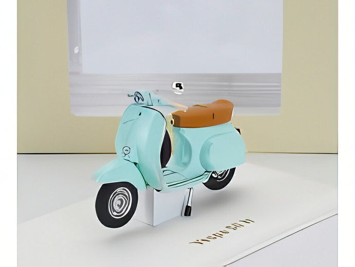 PIAGGIO VESPA 50 N 1969 アクアマリンブルー/ Norev 1/18 バイクミニカー