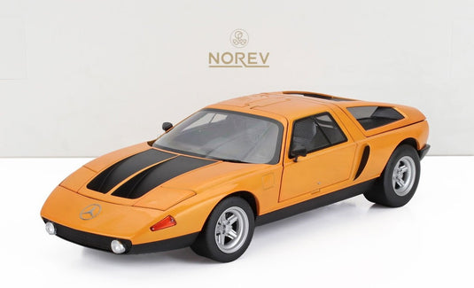 MERCEDES BENZ C111 II 1970 オレンジ/ Norev 1/18 ミニカー