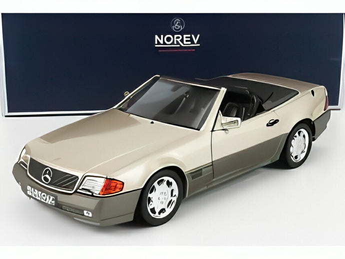 MERCEDES BENZ SLクラス SL500 カブリオレ 1989 スモークシルバーメタリック/ Norev 1/18 ミニカー
