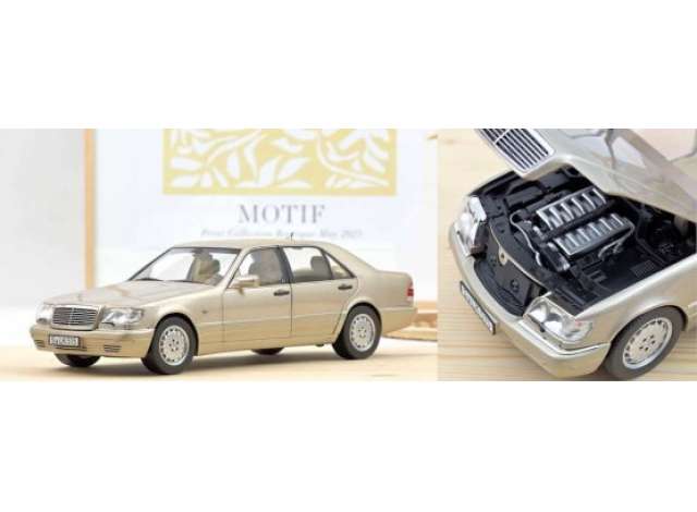 1997 Mercedes Benz S600, silver/Norev 1/18ミニカー
