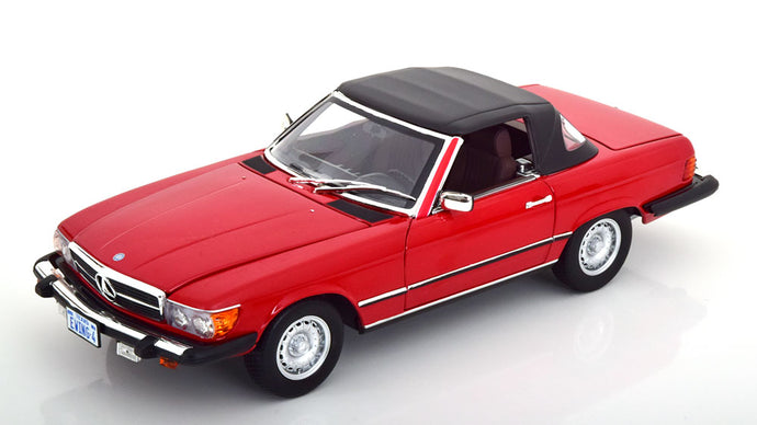 Mercedes 450 SL R107 ダラスシリーズより 1979 ソフトトップ着脱可 ドア開閉/ Norev 1/18 ミニカー