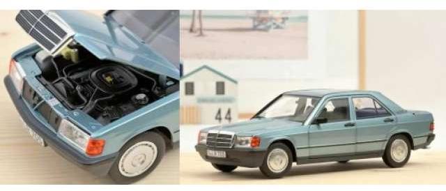 1984 メルセデスベンツ 190E ライトブルーメタリック/ Norev  1/18 ミニカー