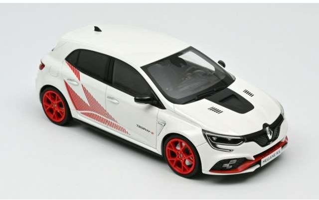 2019 ルノー メガーヌ RS Trophy-R レッドリム付きホワイト/ Norev  1/18 ミニカー
