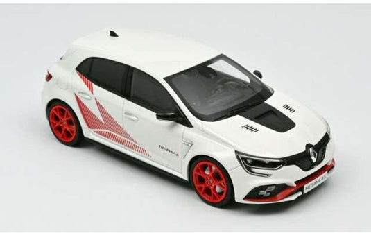 2019 ルノー メガーヌ RS Trophy-R レッドリム付きホワイト/ Norev  1/18 ミニカー
