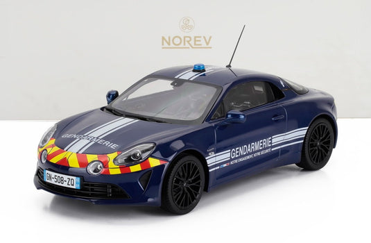 ALPINE A110 S クーペ GENDARMERIE POLICE 2023 ブルー/ Norev 1/18 ミニカー