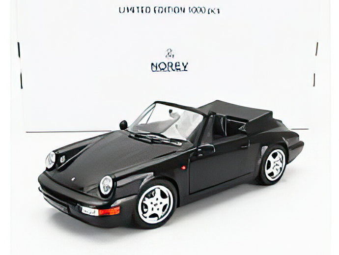 【予約】PORSCHE  911 964 CARRERA 4 CABRIOLET 1990  BLACK MET/Norev 1/18ミニカー