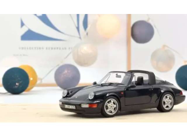 1991 Porsche 911 Carrera 4 Targa, dark blue/Norev 1/18ミニカー
