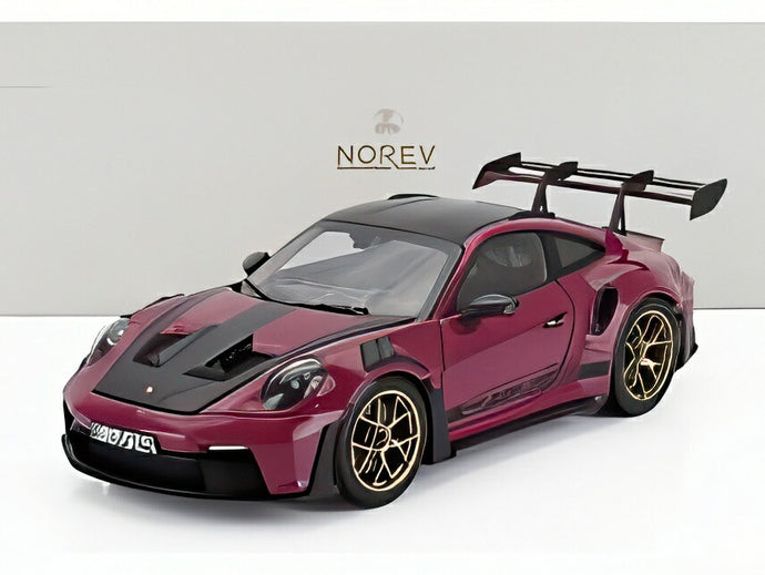 PORSCHE 911 992 GT3 RS クーペ ヴァイザッハパッケージ 2022 ルビースター/ Norev 1/18 ミニカー