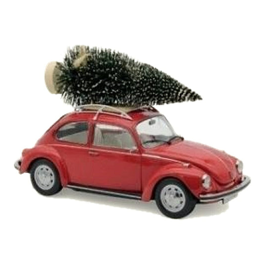 【予約】 VWフォルクスワーゲン Beetleビートル 1303 1973 メリークリスマスエディション レッド / Norev 1/18 ミニカー