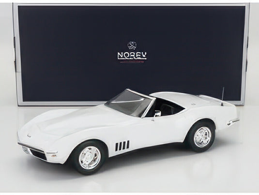 CHEVROLET CORVETTE CONVERTIBLE 1969 WHITE/NOREV 1/18ミニカー