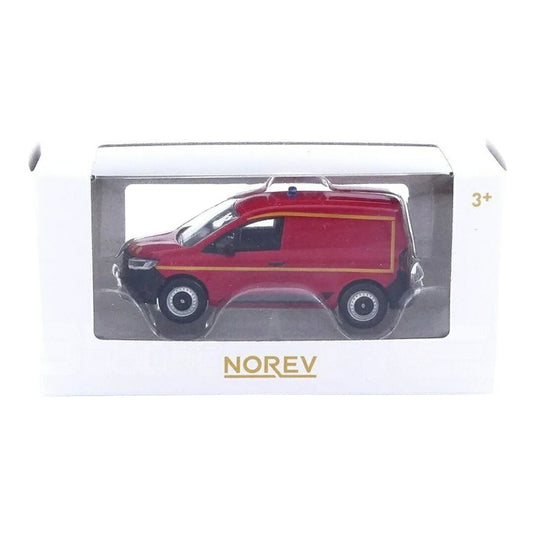 ルノー カングー バン 消防車 2023 レッド / Norev 1/64 ミニカー