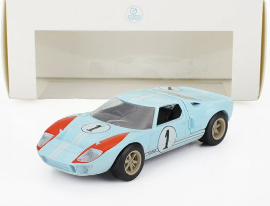 FORD USA GT40 MKII チーム SHELBY N 1 24h ルマン 2位 (実質優勝) 1966 K.マイルズ D.ハルム ライトブルー/ Norev 1/43 ミニカー