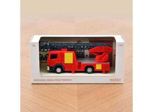 メルセデスベンツ アテゴ 消防車 レッド/イエロー 働く車 ミニカー / Norev 1/43 ミニカー