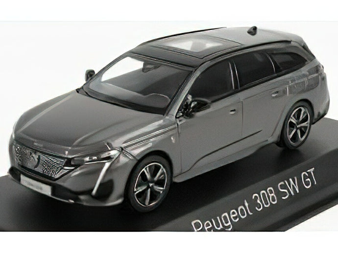 PEUGEOT - 308 GT SW STATION WAGON 2021 - PLATINUM GREY/Norev 1/43ミニカー