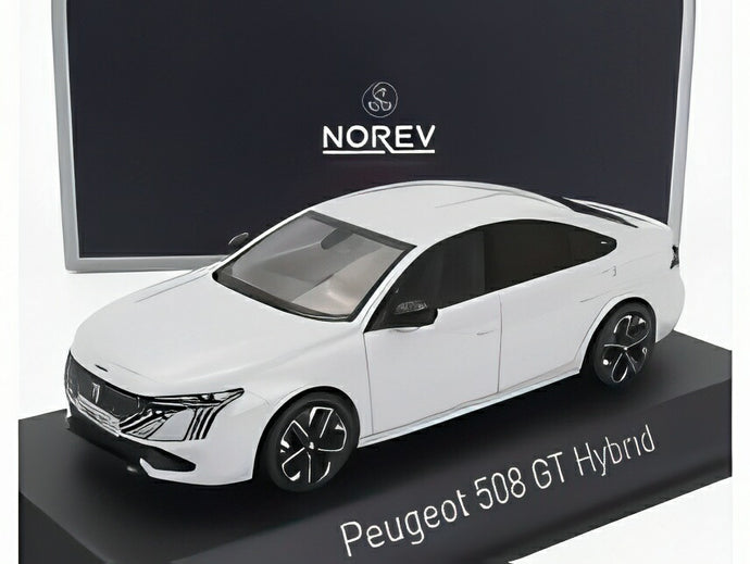 PEUGEOT 508 GT ハイブリッド 2023 オーケナイトホワイト/ Norev 1/43 ミニカー