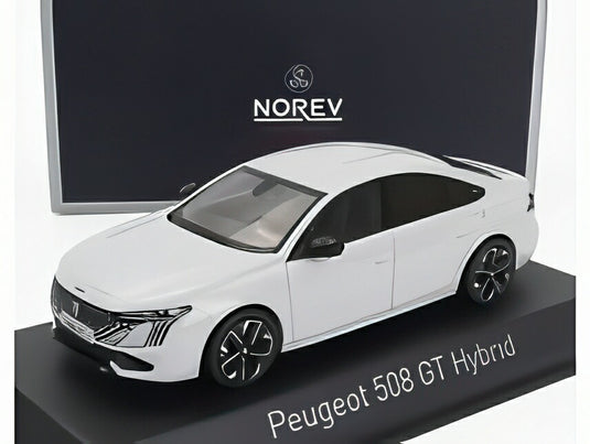 PEUGEOT 508 GT ハイブリッド 2023 オーケナイトホワイト/ Norev 1/43 ミニカー