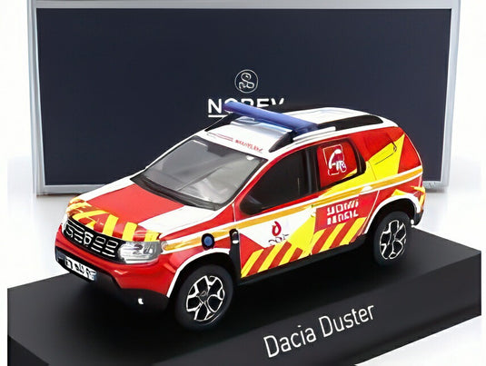 DACIA ダスター 消防車57 メディカル 2020 レッドイエロー/ Norev 1/43 ミニカー