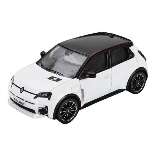 Renaultルノー R5 E-Tech 100% Electric 2024 パールホワイト ブラック / Norev 1/43 ミニカー